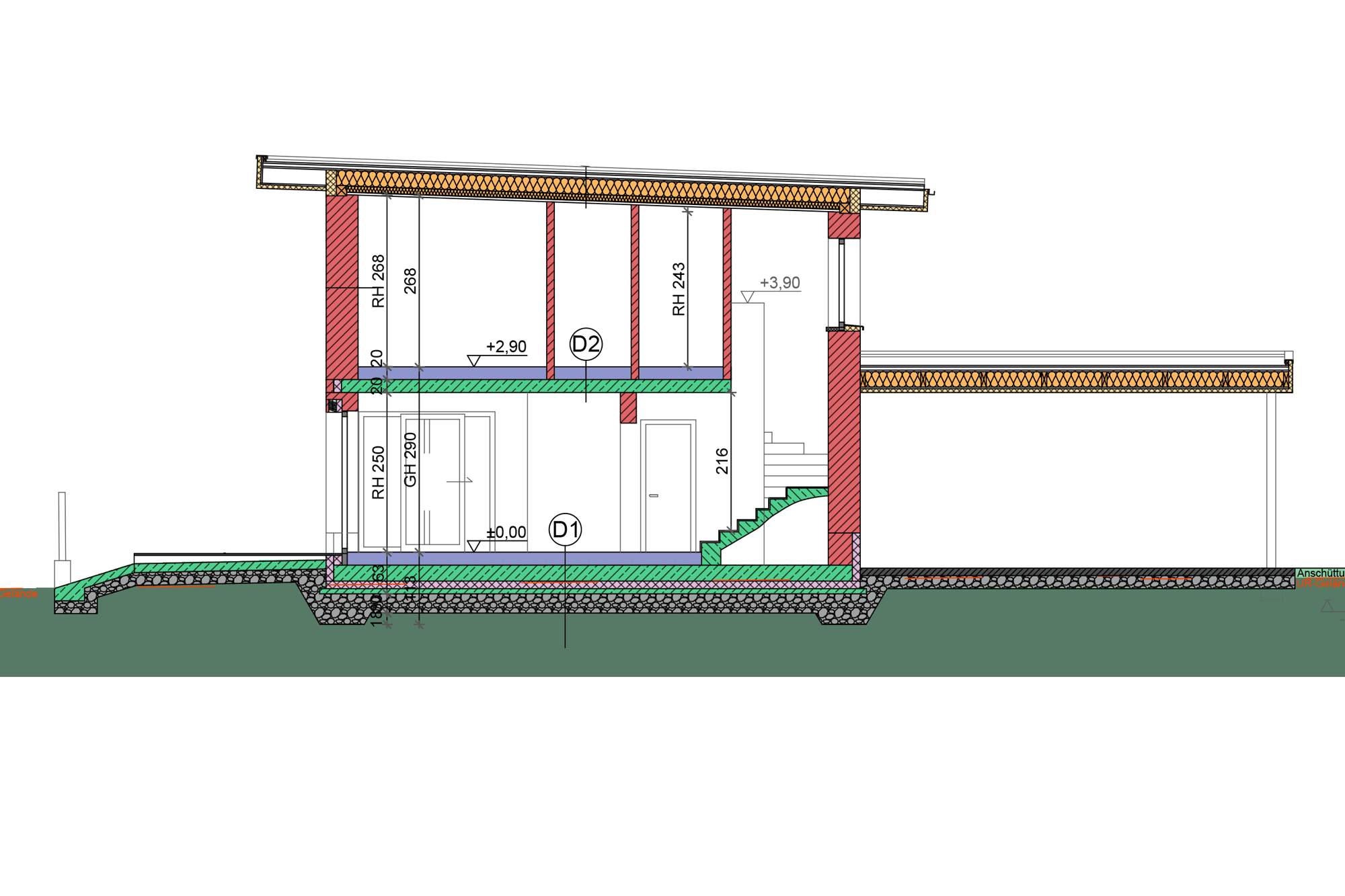 Einreichplan von Hojas Bau
